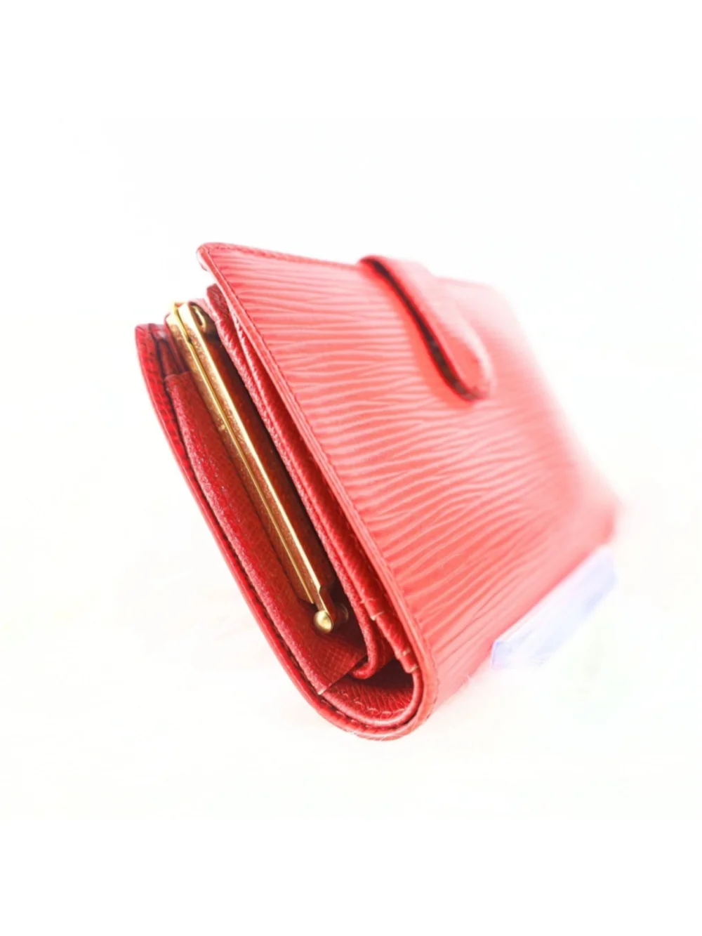 Preowned Louis Vuitton Epi Continental Veinnoiserie in Castilean Red Women Walle